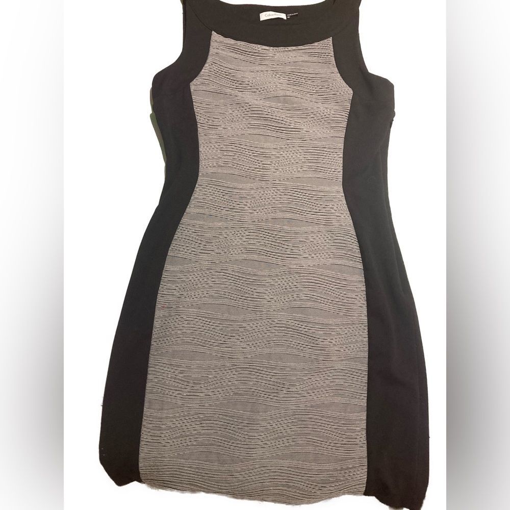 Calvin Klein Women’s Professional Textured Ribbed Modern Dress Size 10 NWOT